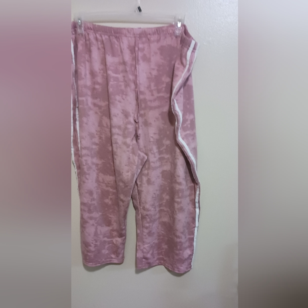 Cw Classics Womens Pink Tie-Dye Stripe Capri 3x A-14